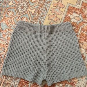 Coastal knit shorts in light blue size large!